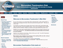 Tablet Screenshot of boroondara.toastmasters.org.au