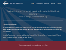 Tablet Screenshot of cluj.toastmasters.ro
